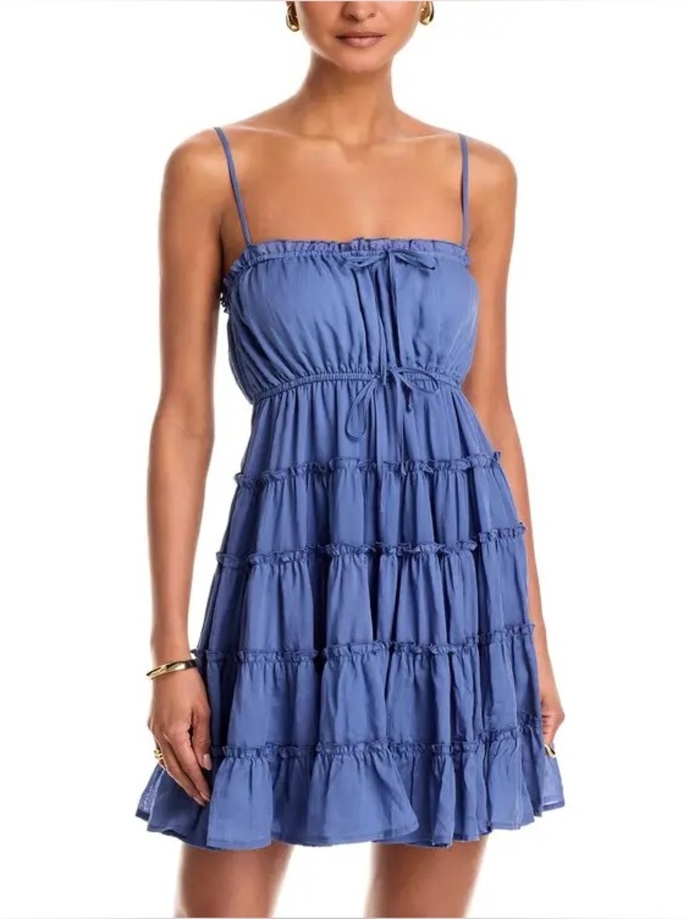 Nwt AQUA Gathered Swing Dress